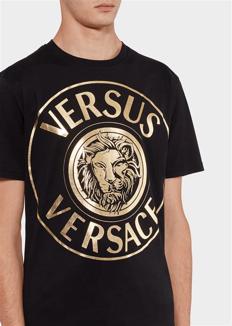 versace shirts lion|versace logo black and white.